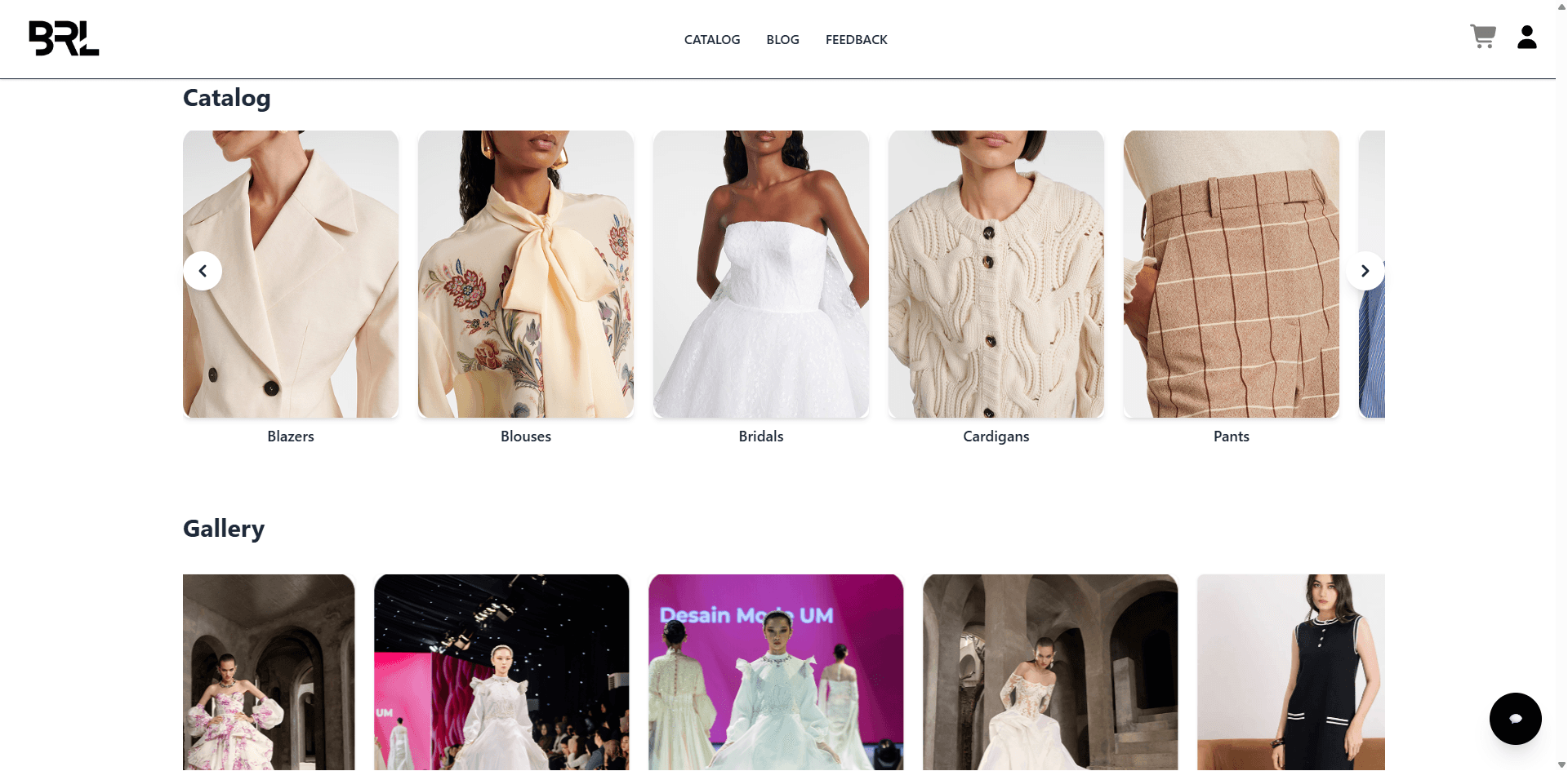 BRL Fashion preview: Product browsing should feel guided.