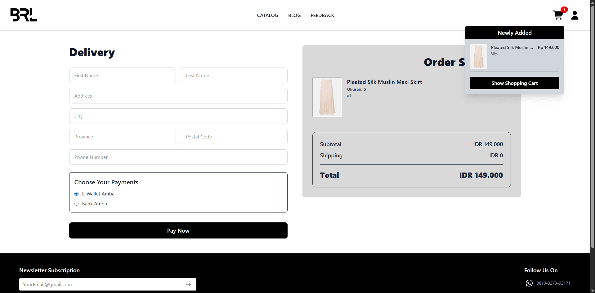 BRL Fashion preview: Checkout has to feel composed.