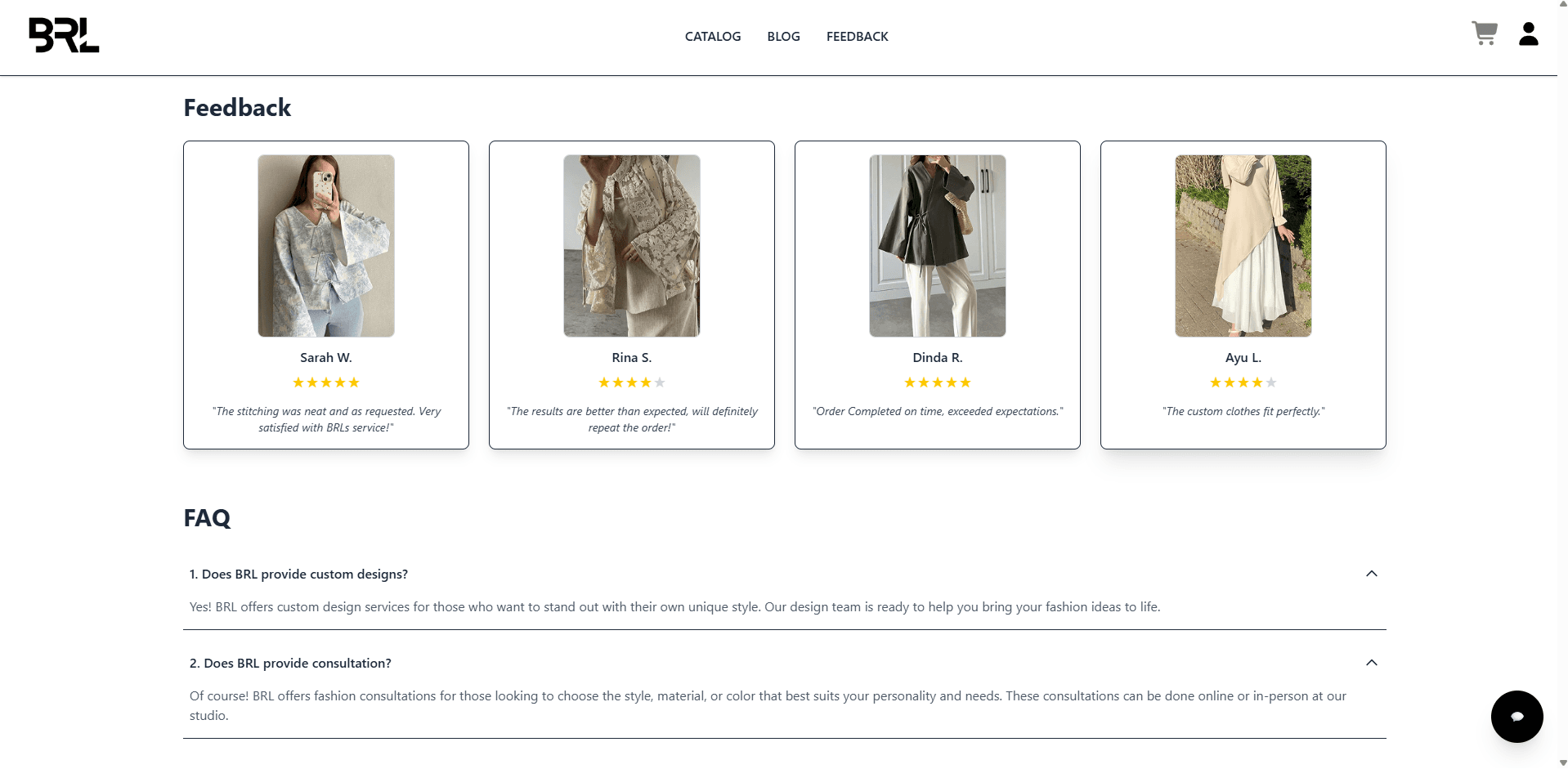 BRL Fashion preview: Feedback gives the layout a pulse.