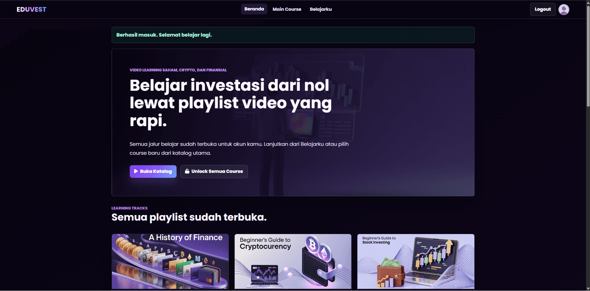 EduVest preview: A learning app needs a clear path.